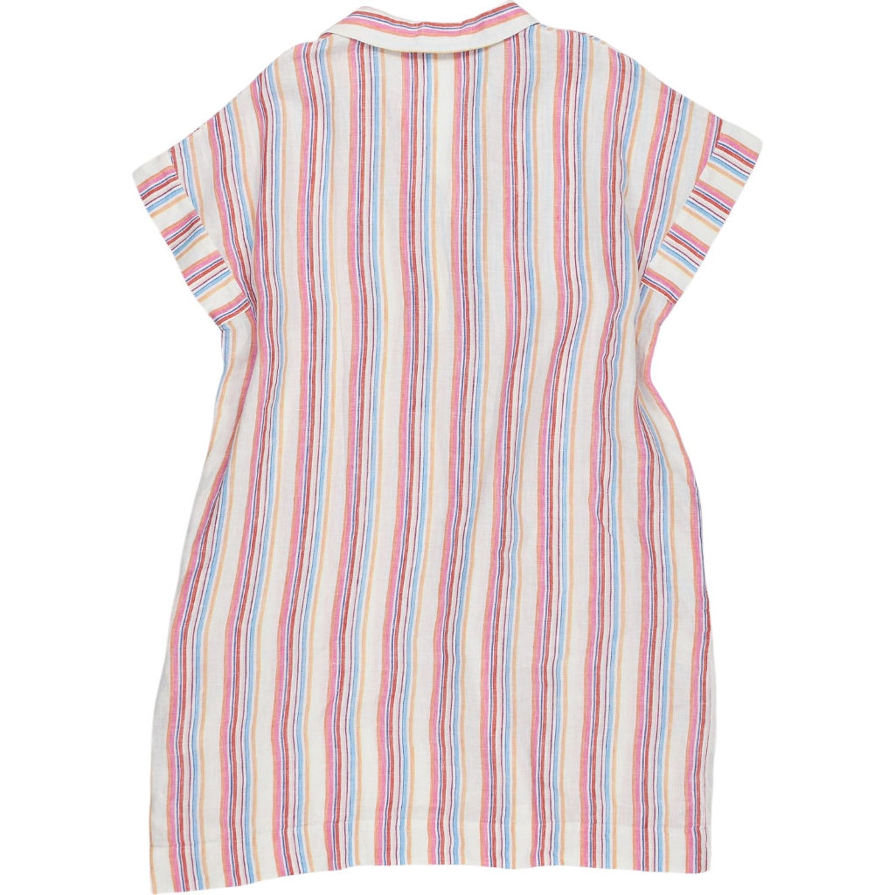 NRBY Multicolour Striped Linen Shirt Dress