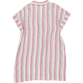 NRBY Multicolour Striped Linen Shirt Dress