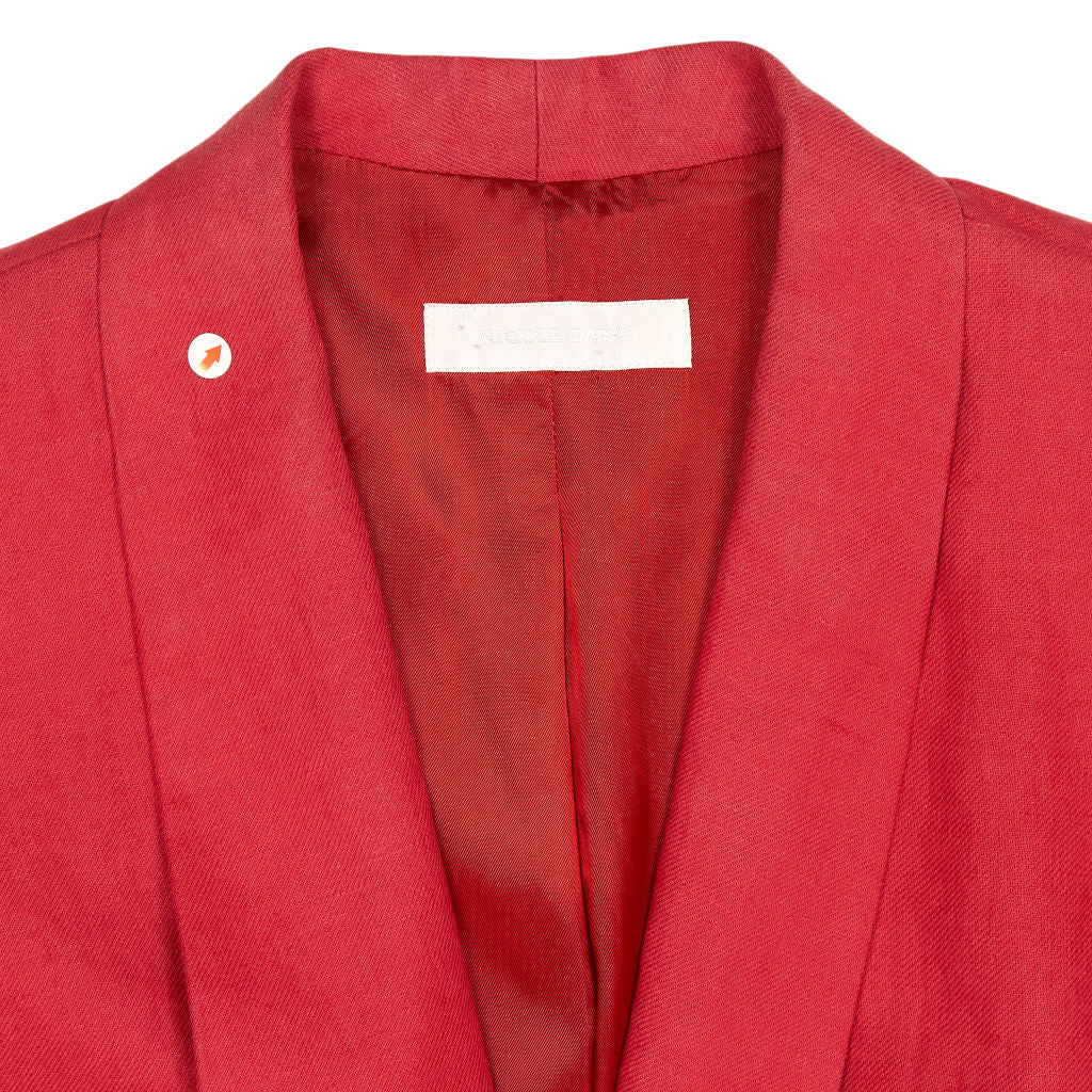 Nicole Farhi Red Linen Blazer