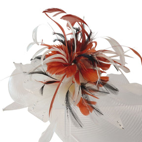 Magpie Accessories Ivory Feather Fascinator