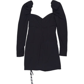 Self-Portrait Black Crepe Wrap Mini Dress