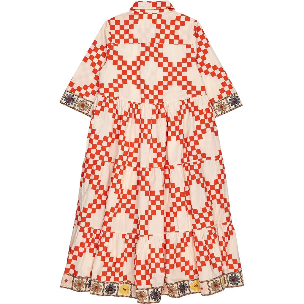 Bonté Poppy Red Checkered Koko Dress