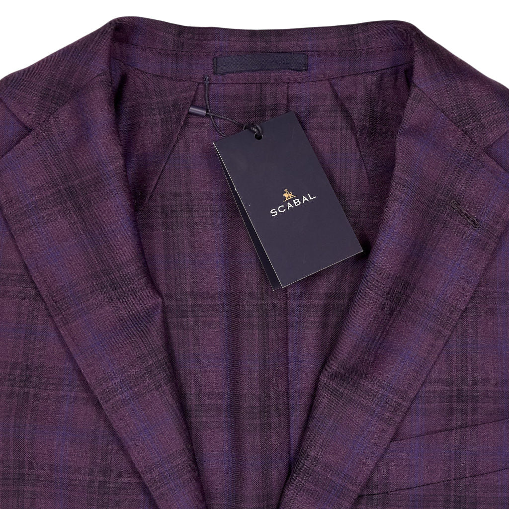 Scabal Purple Check Suit