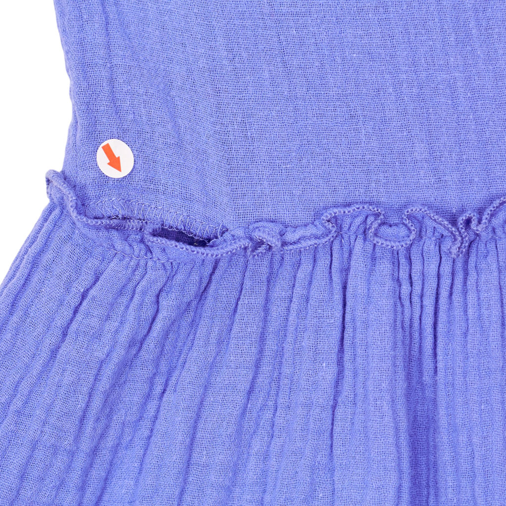NRBY Blue Crinkle Midi Dress