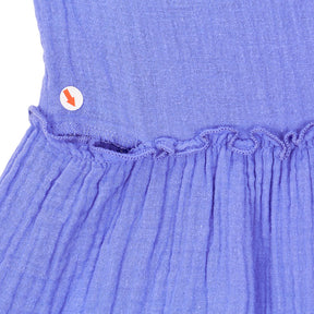 NRBY Blue Crinkle Midi Dress