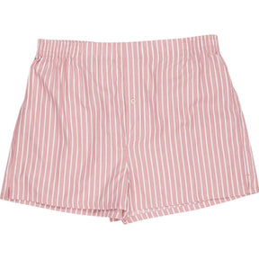 Hamilton + Hare Red Striped Boxer Shorts