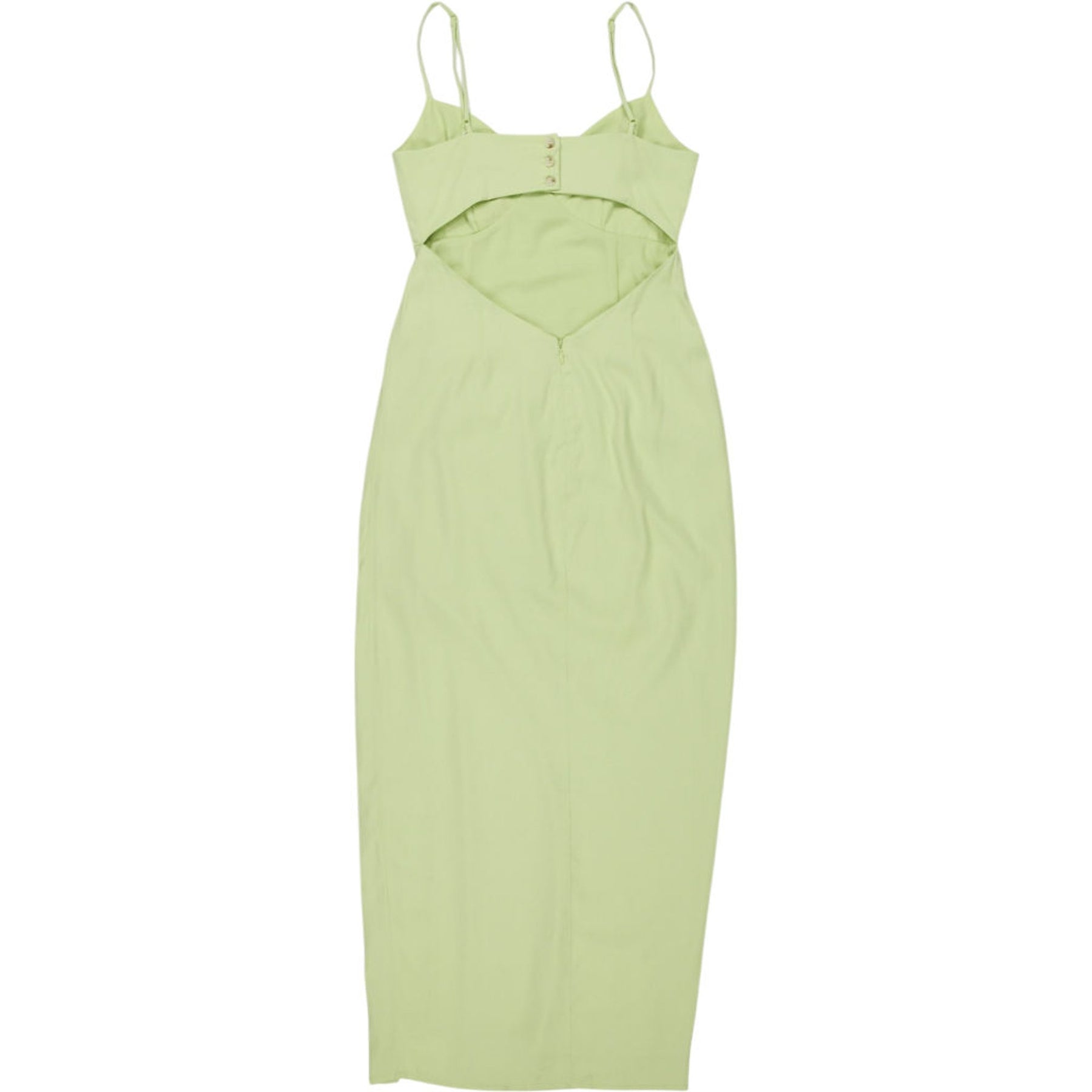Self-Portrait Green Crepe Wrap Midi Dress