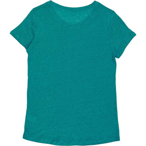 NRBY Teal Linen T-Shirt