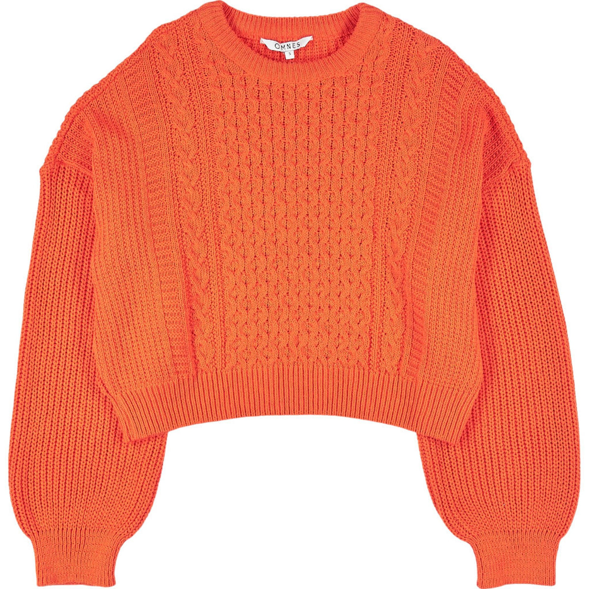 Omnes Orange Cable Knit Jumper