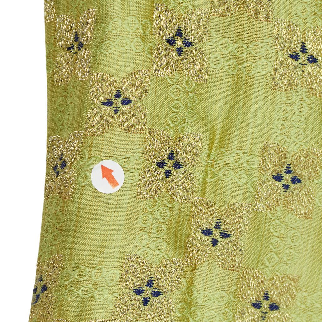 Nesavali Green Embroidered Ruffle Dress