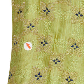 Nesavali Green Embroidered Ruffle Dress