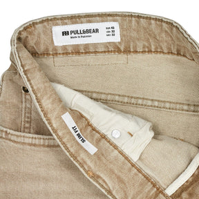 Pull & Bear Beige Slim Fit Jeans