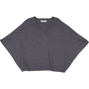 NRBY Grey V-Neck Batwing  Sweater