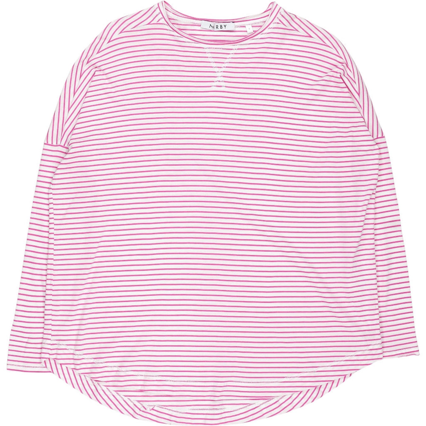 NRBY Pink Striped Long Sleeve Top