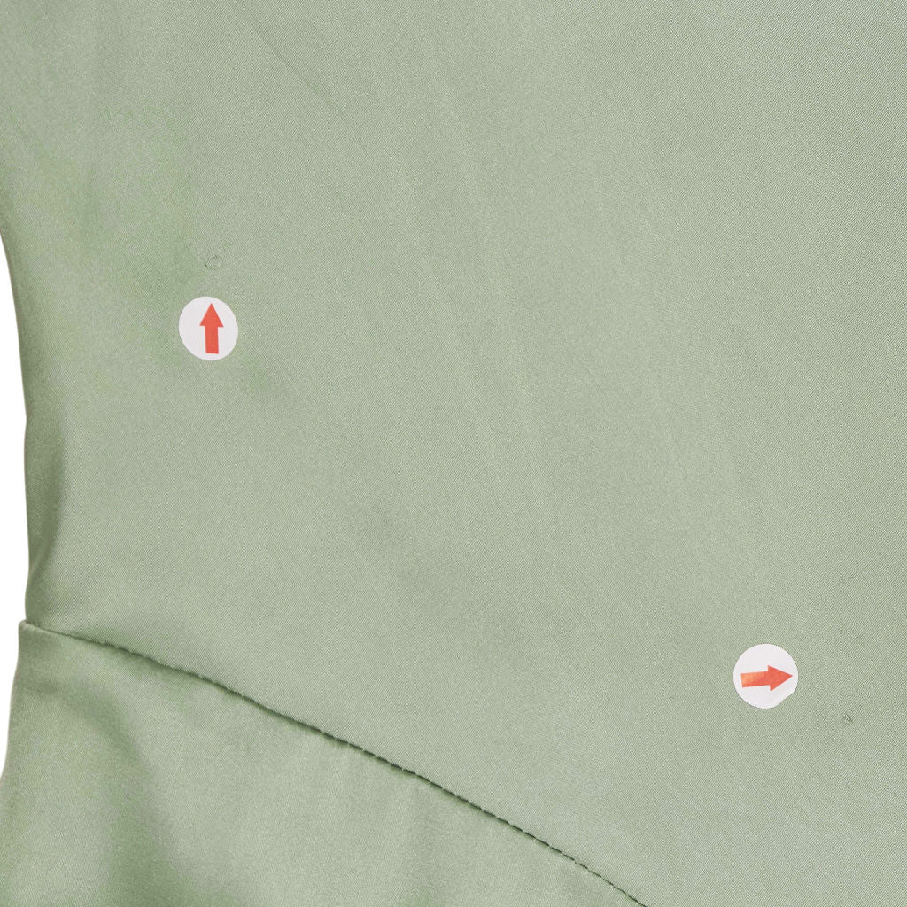 Never Fully Dressed Green Satin Dress