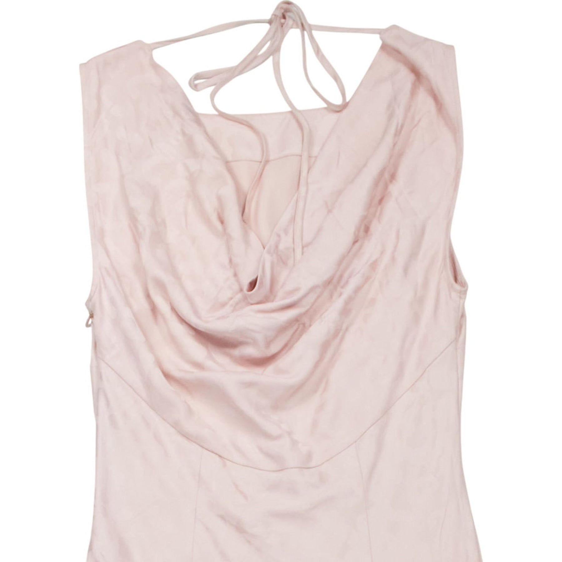 Omnes Pink Drape Back Maxi Dress