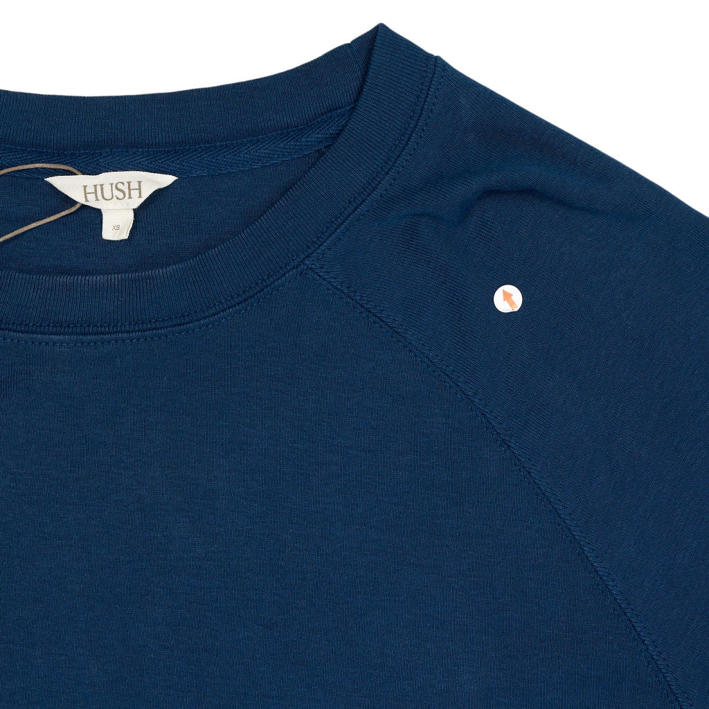 Hush Teal Blue Matilda Cotton Raglan Top