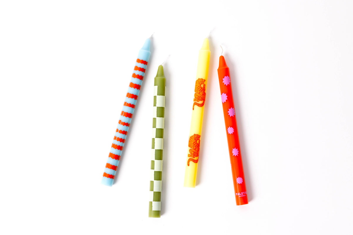 Design Dinner candles - Set of 4 - Colour Me Cool