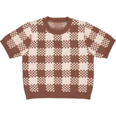 OMNES Brown/Cream Lexi Top Knit