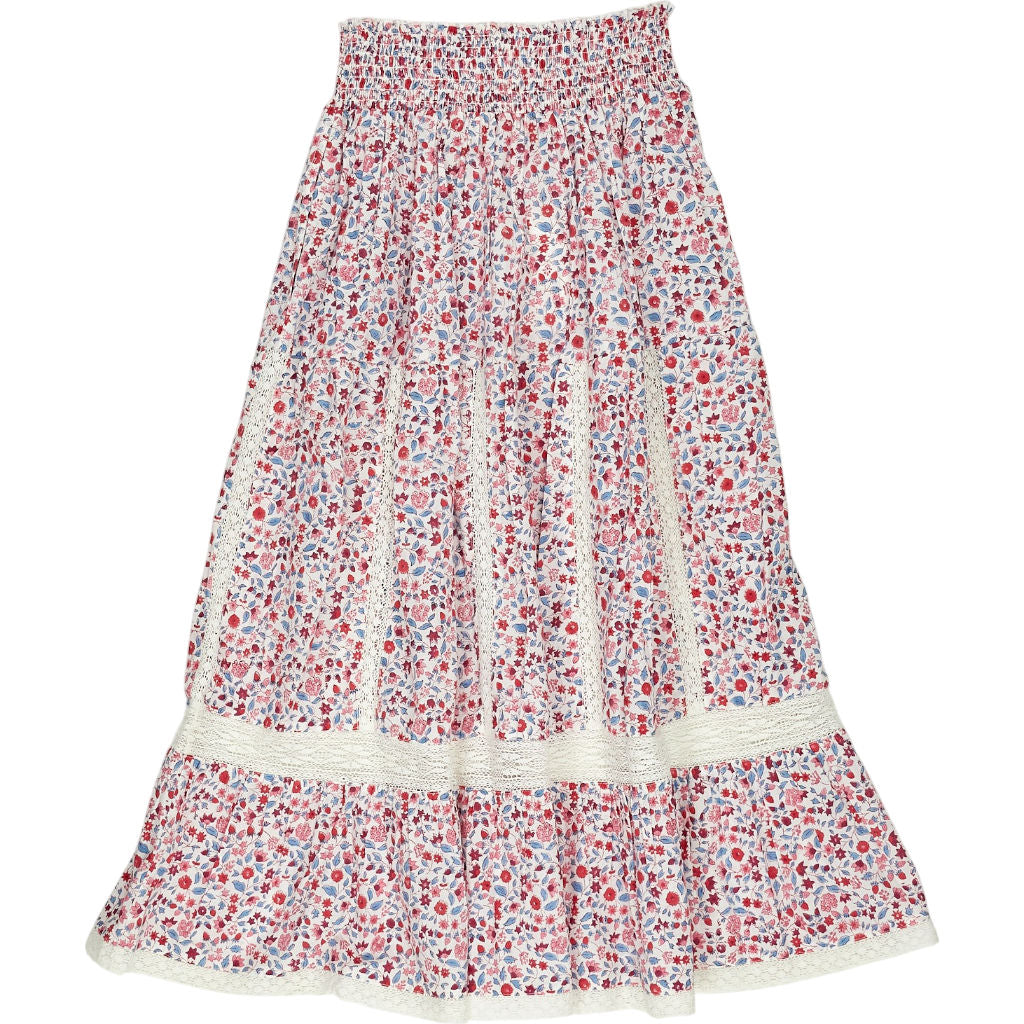 Pink City Prints Red Blue Cienna Skirt