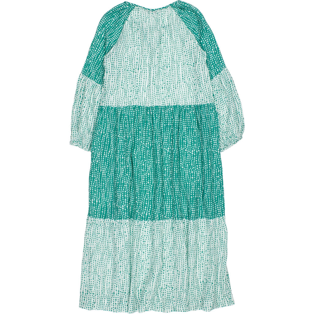 NRBY Green White Printed Dress