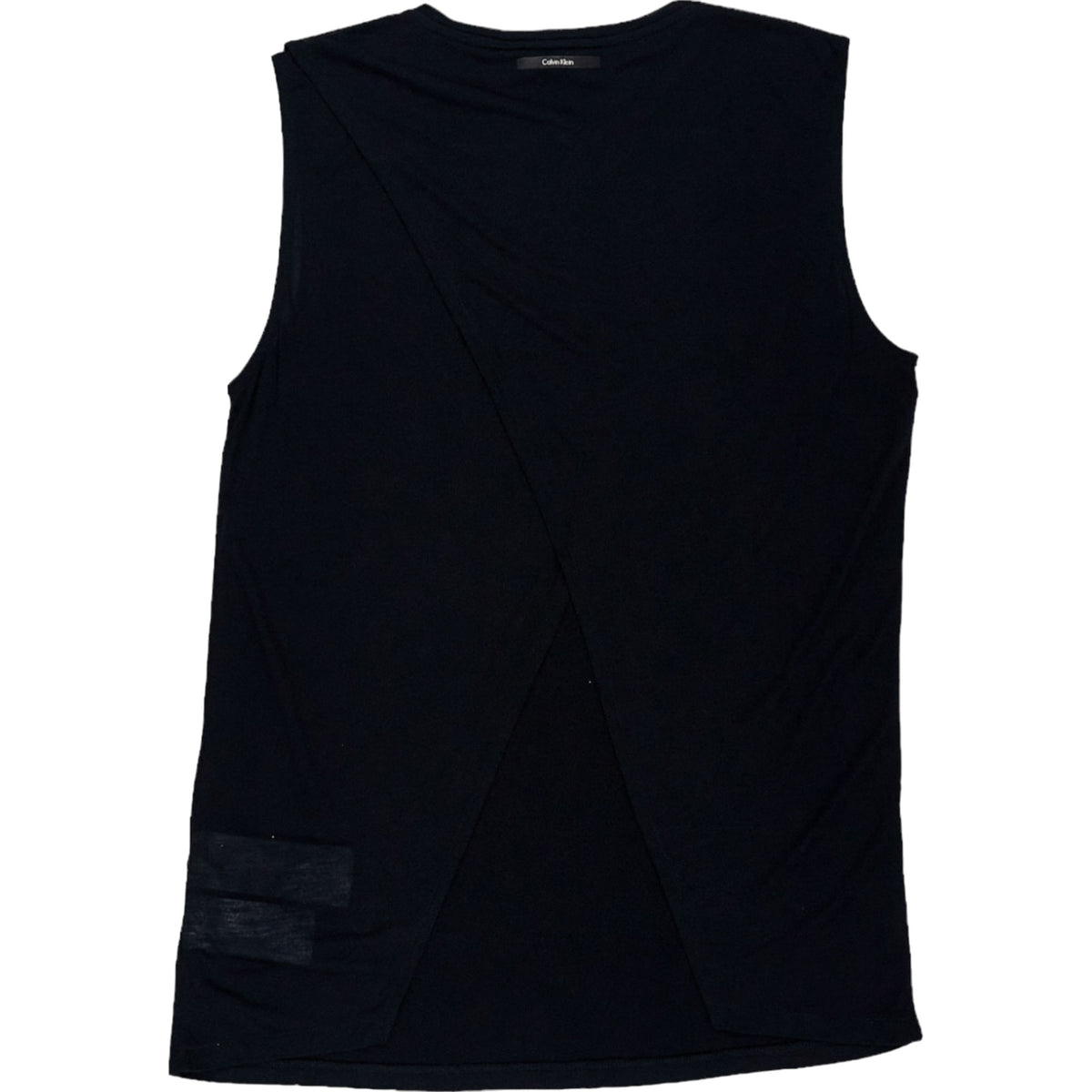 Calvin Klein Black Overlay Jersey Tank Top