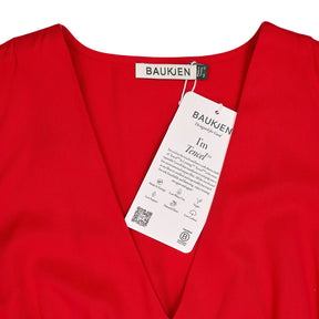 Baukjen Crimson Red Carmen Dress