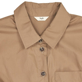 Hush Camel Button Front Jumpsuit