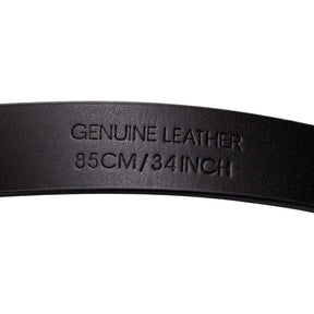 Calvin Klein Gunmetal Re-Lock Leather Belt