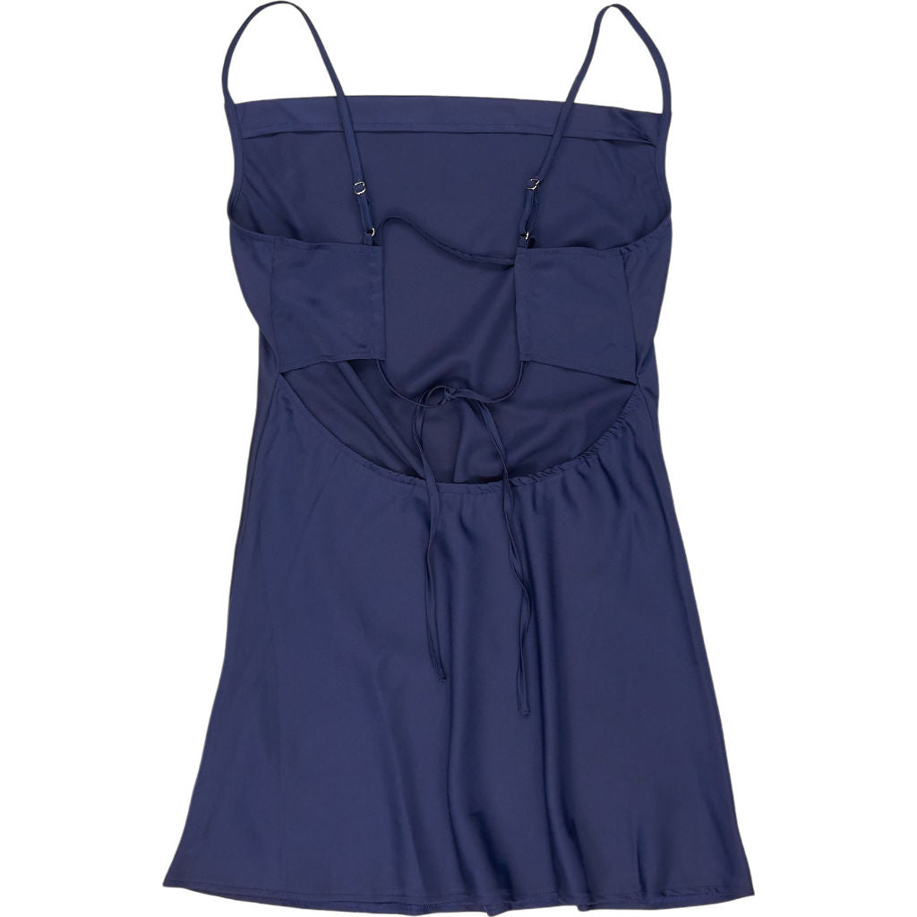 Motel Midnight Blue Perdita Satin Dress