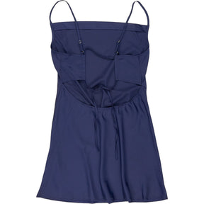 Motel Midnight Blue Perdita Satin Dress