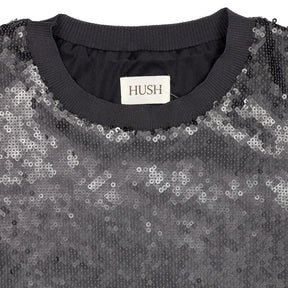 Hush Gunmetal Sadie Sequin Sweatshirt