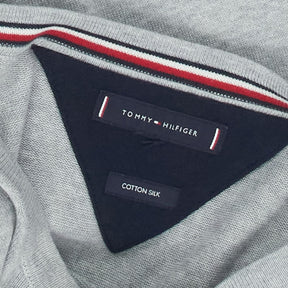 Tommy Hilfiger Grey Cotton Silk Jumper L