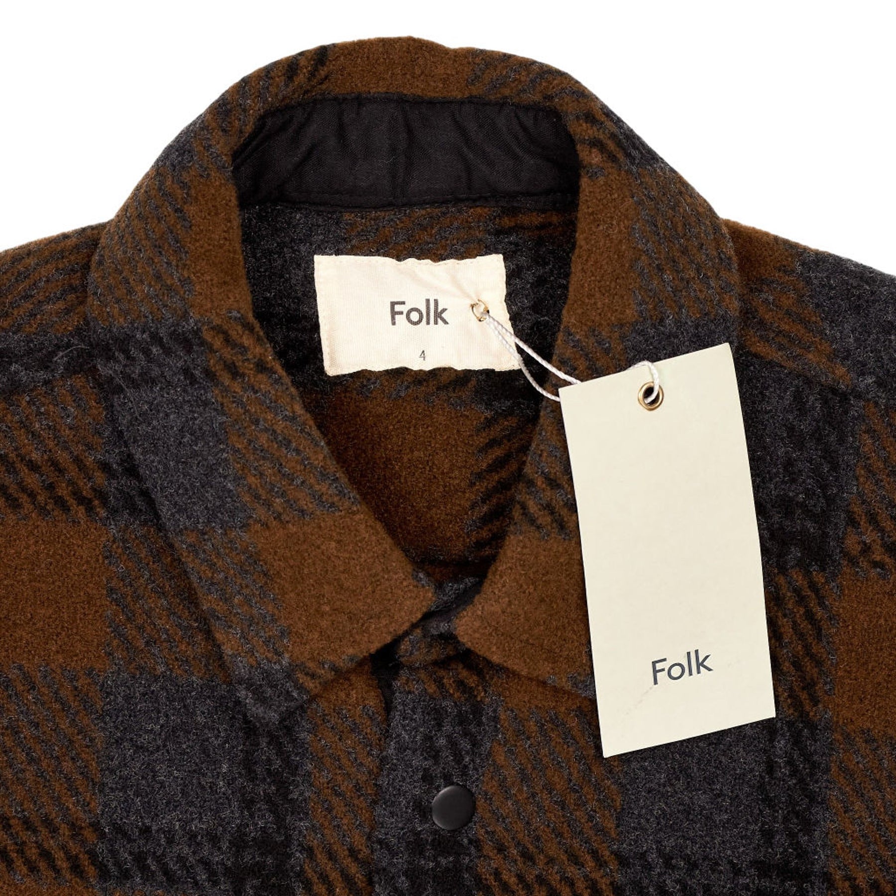 Folk Grey Brown Check Murrey Jacket
