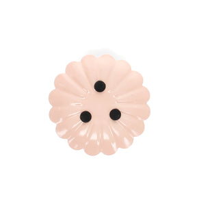 Pink Enamel Flat Flower Candle Holder