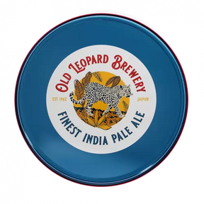 Round metal serving tray - Old Leopard Brewery