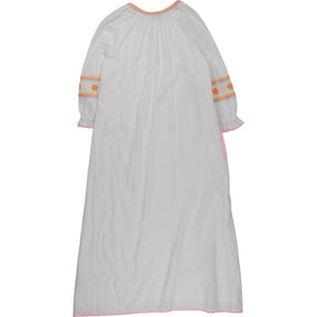 NRBY White Embroidered Cotton Dress