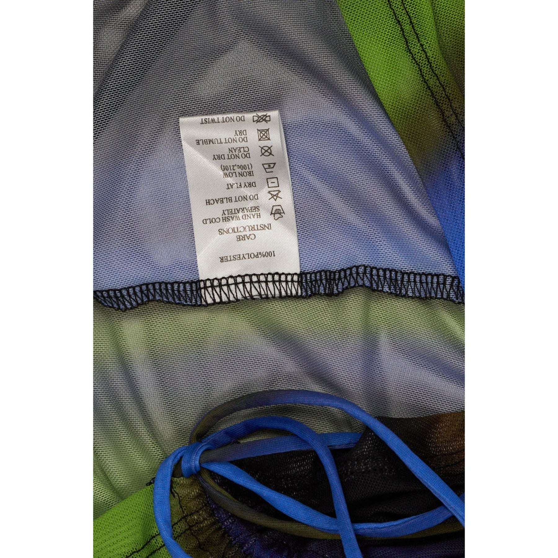Motel Green Blue Mesh Tapi Top