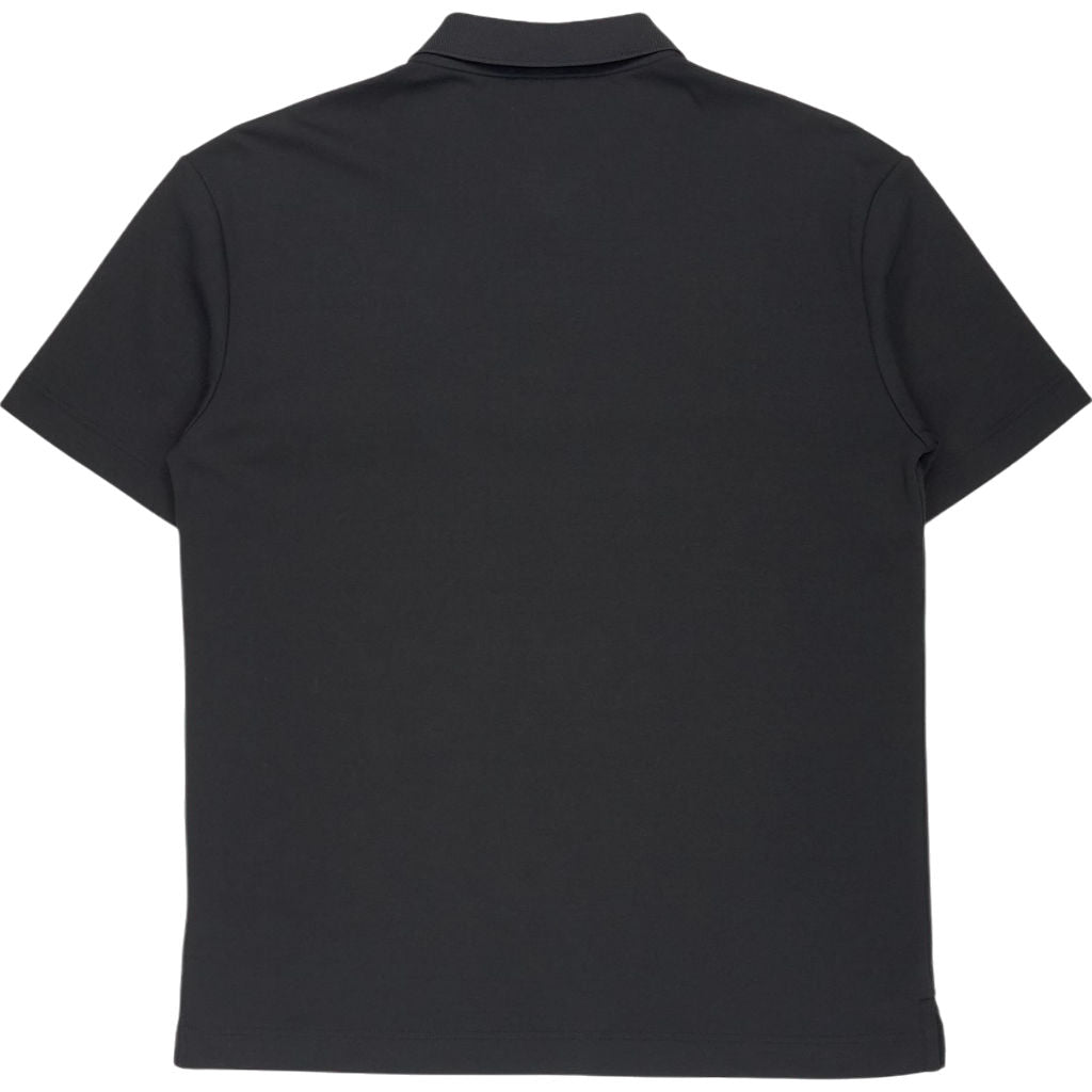 Calvin Klein Black Raised Logo Tape Polo