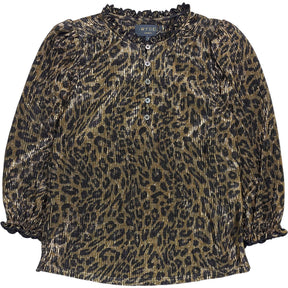 Wyse Metallic Leopard Print Mariam Top