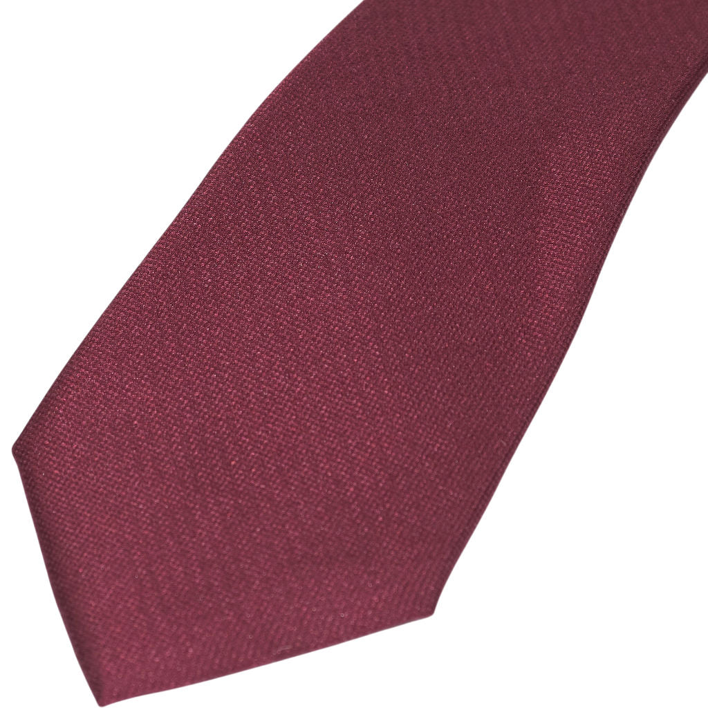 Moss Burgundy Silk Tie