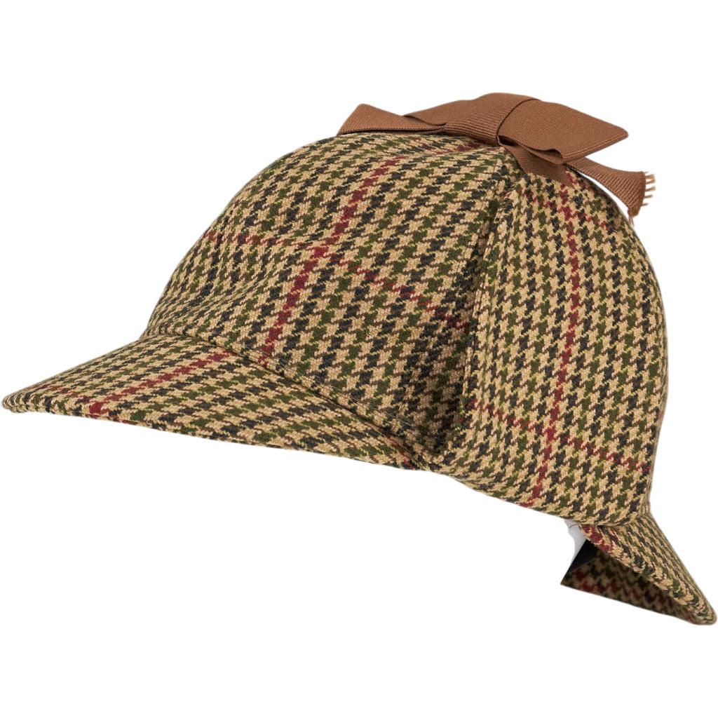 Bates Beige Houndstooth Deerstalker Hat