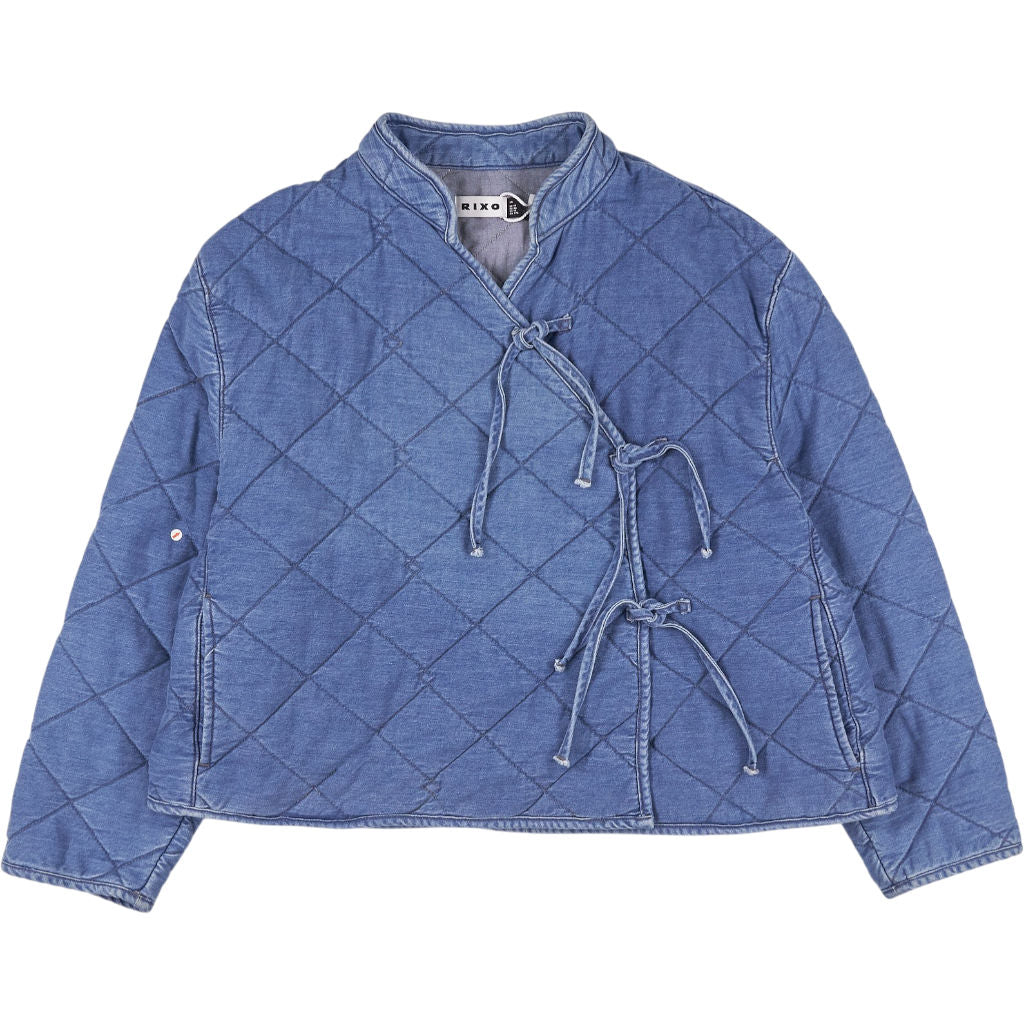 Rixo Blue Denim Rhae Outerwear Jacket