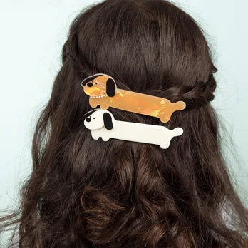 Hair clips (set of 2) - Dogs