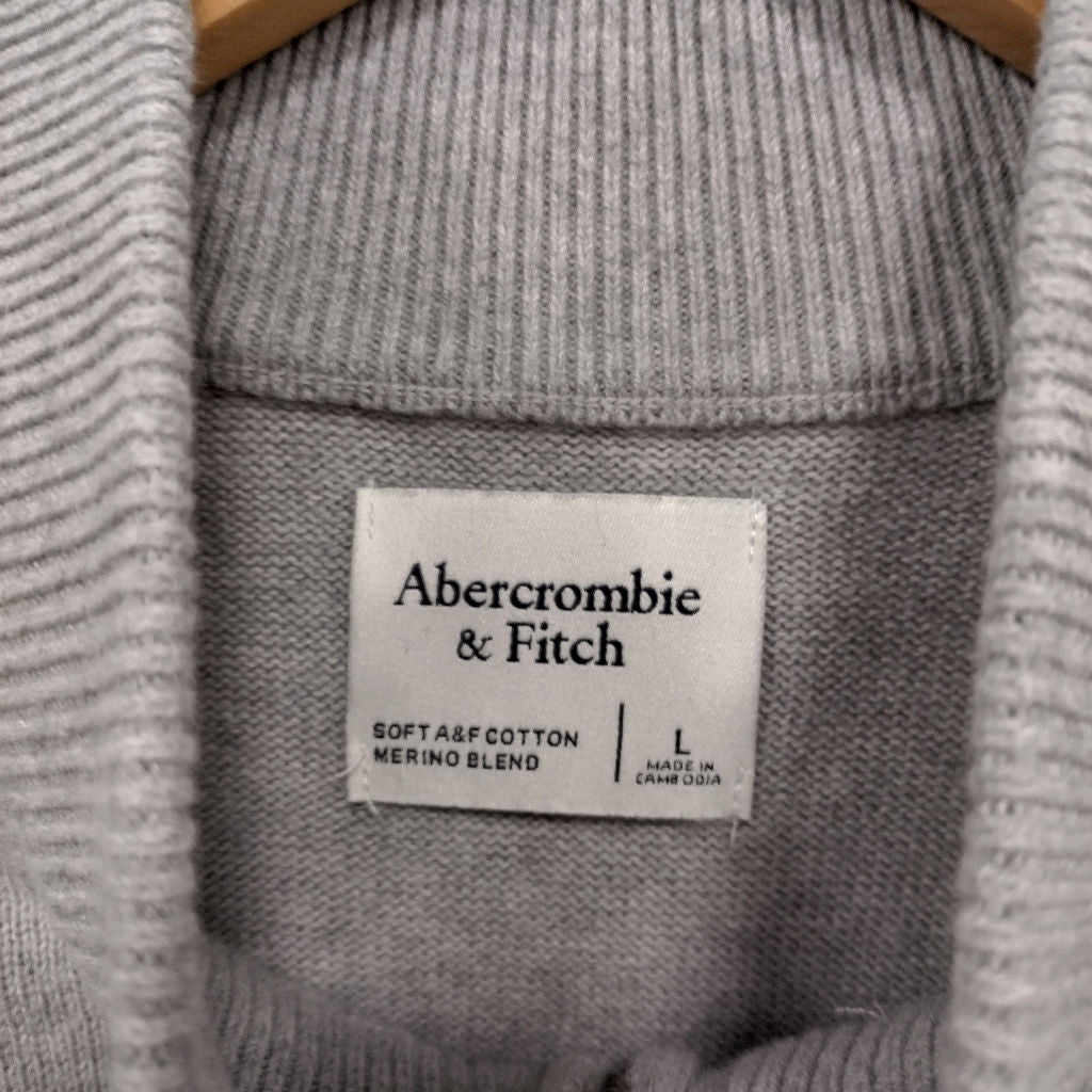 Abercrombie & Fitch Grey Merino Blend Jumper