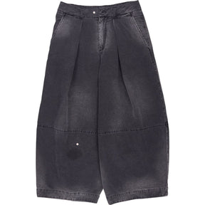 YMC Grey Wide Leg Trousers