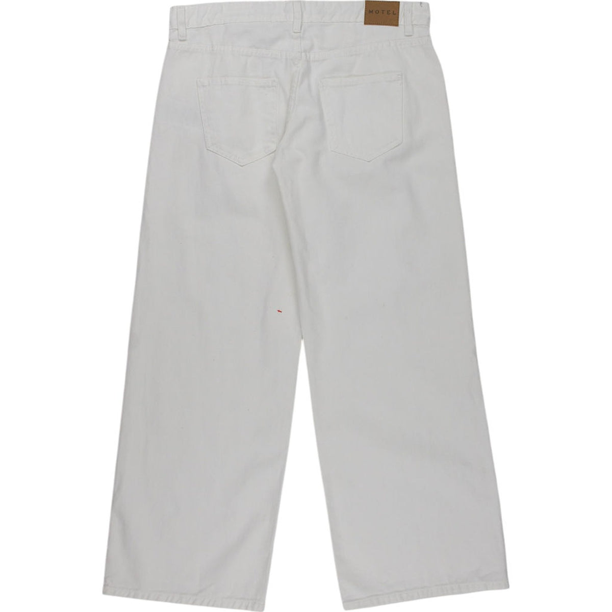 Motel White Low Rise Parallel Jeans