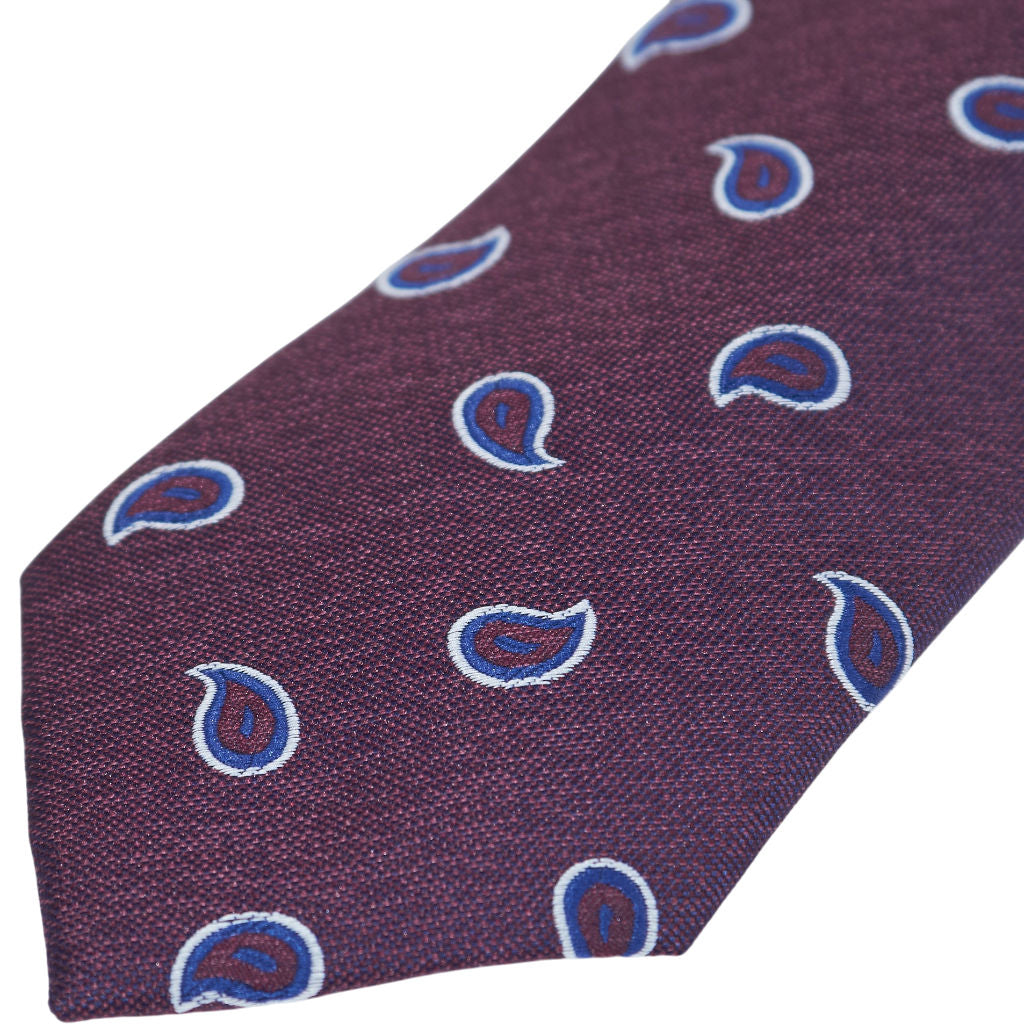 Moss Burgundy Silk Tie Bundle x 3