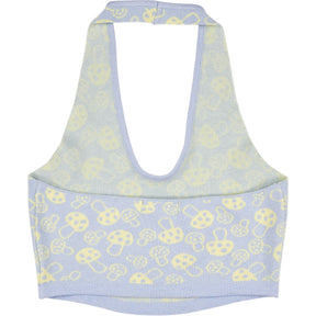 Motel Blue Mushroom Knit Top