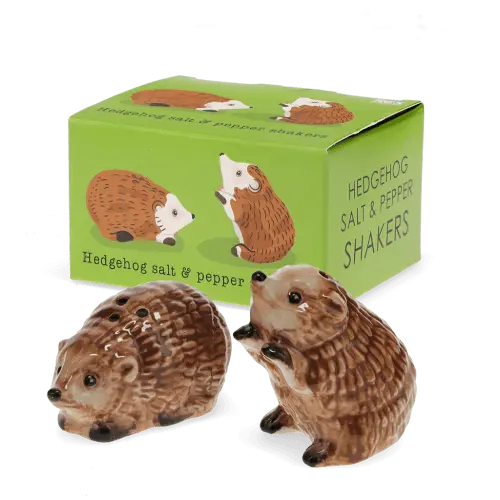 Ceramic salt and pepper shakers - Hedgehogs